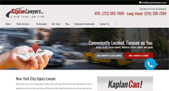 Desktop Screenshot of kaplanlawyers.com