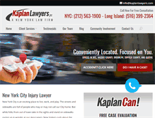 Tablet Screenshot of kaplanlawyers.com